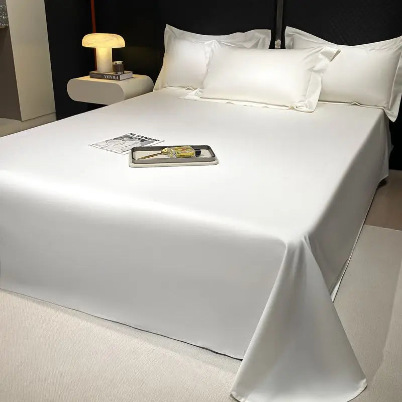 Luxurious White Grey Hotel Style Duvet Cover Set, 600TC Egyptian Cotton Bedding Set