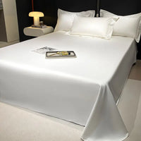 Thumbnail for Luxurious White Grey Hotel Style Duvet Cover Set, 600TC Egyptian Cotton Bedding Set