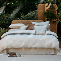 Thumbnail for Premium White Nordic Cotton and Linen Breathable Bedding Set