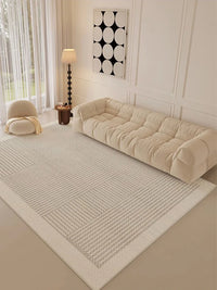 Thumbnail for Premium Striped Clean Rug Carpet Soft Large Area Living Room Bedroom