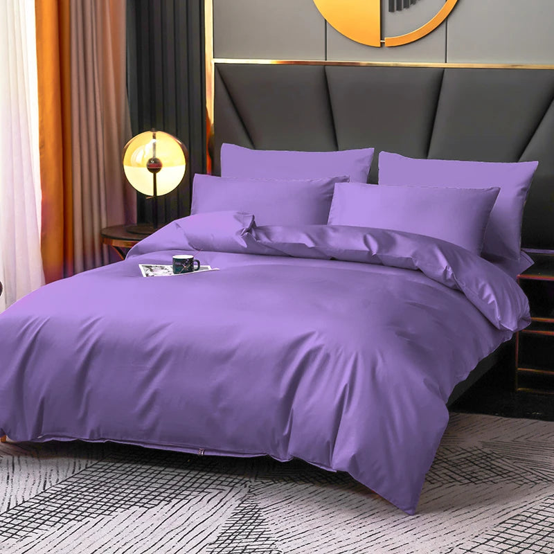 Elegant Purple Bedlinens Bedding Set - 100% Egyptian Cotton for Ultimate Comfort