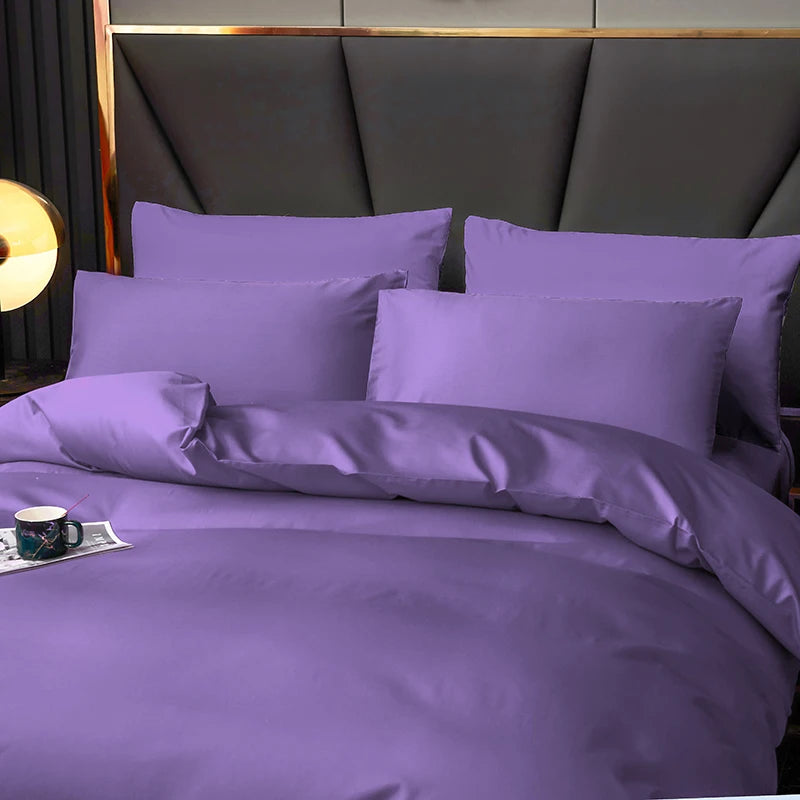 Elegant Purple Bedlinens Bedding Set - 100% Egyptian Cotton for Ultimate Comfort