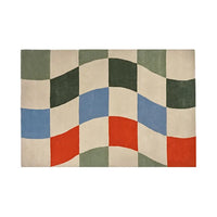 Thumbnail for Modern Checkered Rug Carpet Soft for Balcony Home Decoration