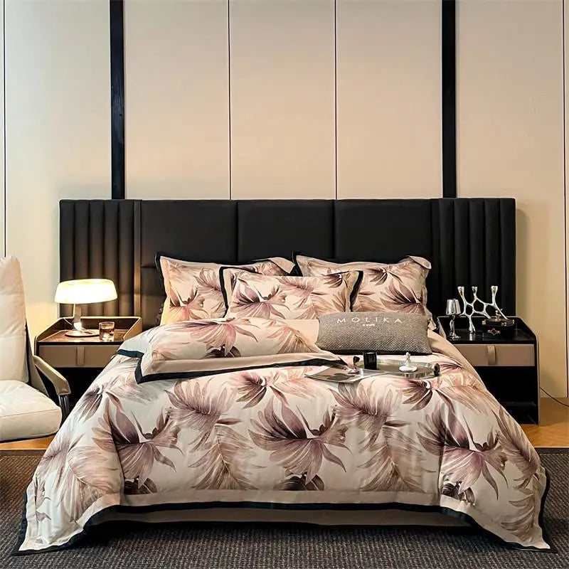 Modern Cozy Brushed Breathable Cotton 600TC Bedding Set