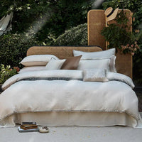 Thumbnail for Premium White Nordic Cotton and Linen Breathable Bedding Set