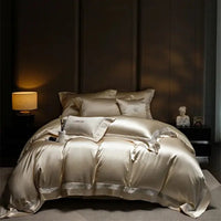 Thumbnail for Premium Elegant French Smooth Silky European Duvet Cover, Lyocell Cotton Bedding Set