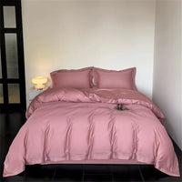 Thumbnail for Luxury Elegant Burgundy Silver Pima Cotton 1200TC Bedding Set