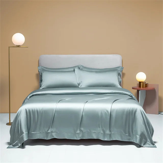 Nordic Dark Blue Egyptian Cotton 600TC Europe Family Bedding Set