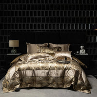 Thumbnail for Italian Classic Luxury Jacquard Egyptian Cotton 1000TC Embroidered Bedding Set