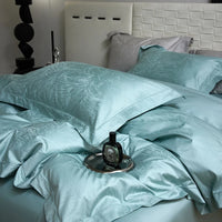 Thumbnail for Champagne Luxury Jacquard Egyptian Cotton Silky Decor Bedding set