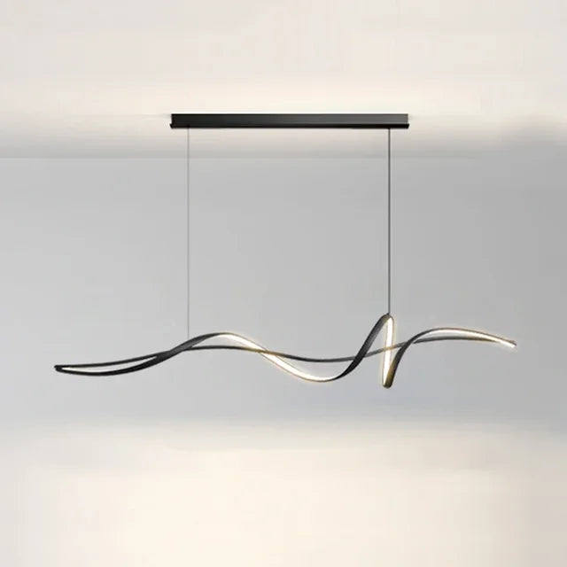 Minimalist Black Led Lighting Pendant for Table Office Ceiling Chandeliers