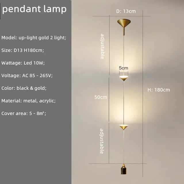 Modern Cone LED Lighting Marble for Bedroom Bedside Creative Indoor