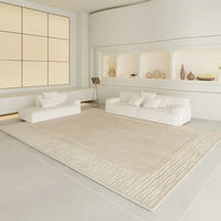 Thumbnail for Luxury Beige Soft Large Area Rug Carpets Comfortable Bedroom