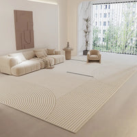 Thumbnail for Premium Striped Clean Rug Carpet Soft Large Area Living Room Bedroom