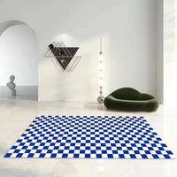 Thumbnail for Modern Blue White Large Area Rug Living Room Home Decoration