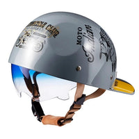 Thumbnail for Retro Half Scooter Motorcycle Helmets Baseball Cap Safety