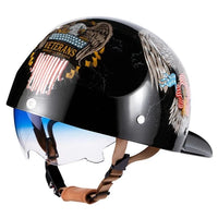 Thumbnail for Retro Half Scooter Motorcycle Helmets Baseball Cap Safety