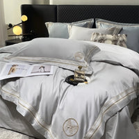 Thumbnail for Modern Romantic Egyptian Cotton 1000TC Butterfly Embroidered Bedding Set