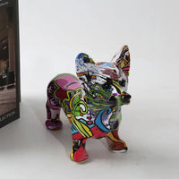 Thumbnail for Modern Art Graffiti Corgi Dog Painting Resin Crafts Sculptures and Statues Crafts Gift