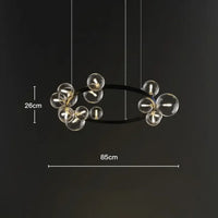 Thumbnail for Modern Contemporary Glass Bubbles Led Pendant Lighting Chandeliers Home Decoration