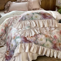 Thumbnail for French Floral Print Lyocell Cotton Soft Silky Cool Feeling Bedding Set