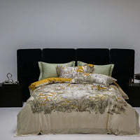 Thumbnail for Luxury Botanical Digital Printing Satin Thickened Egyptian Cotton 1000TC Bedding Set