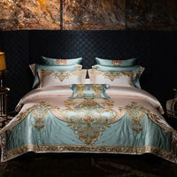 Thumbnail for Royal European Palace Embroidery Duvet Cover, Egyptian Cotton 1200TC Bedding Set