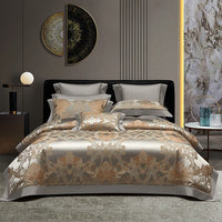 Thumbnail for Luxury Blue Gold Baroque Geometric Print 1000TC Egyptian Cotton Bedding Set