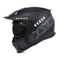 Thumbnail for Black Full Face Motorcycle Helmets Four Seasons Rally