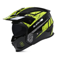 Thumbnail for Black Full Face Motorcycle Helmets Four Seasons Rally