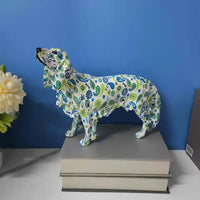 Thumbnail for Modern Graffiti Painted Dachshund Dog Office Decoration Craft Sculptures and Statues