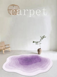 Thumbnail for Pink Purple Gradient Luxury Plush Rug Carpets for Living Room Bedroom Decor