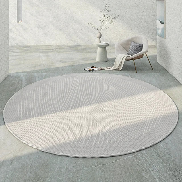 Japanese Round Rugs for Bedroom Mat Home Washable Lounge Rug