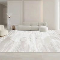 Thumbnail for Minimalist White Gray Large Area Rug Carpet Refreshing Bedroom