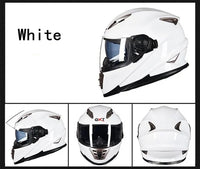 Thumbnail for Black Green DOT Approved Full Face Motorcycle Helmets Motocross Sport