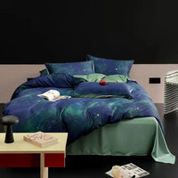 Thumbnail for Galaxy Ultra Soft Cooling 100%Nature Eucalyptus Lyocell Duvet Cover Bedding Set