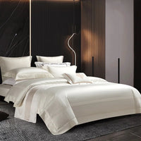 Thumbnail for Red White Luxury Egyptian Cotton 800TC Hotel Style Silky Duvet Cover Bedding Set