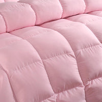 Thumbnail for Goose down 100% quilt comforter blanket duvet filling cotton cover twin single queen supper king size yellow white pink high thread count Bedroom