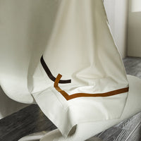 Thumbnail for White Brown Striped European Hotel Grade Duvet Cover, 1000TC Egyptian Cotton Bedding Set