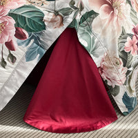 Thumbnail for Premium Flower Digital Printing Luxury Linen Soft Duvet Cover Set, 1000TC Egyptian Cotton Bedding Set