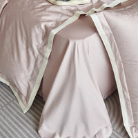 Thumbnail for Pink Brown Luxury Jacquard European Silky Duvet Cover Set 1000TC Egyptian Cotton Bedding Set