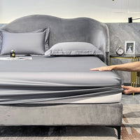 Thumbnail for Luxury Blue Grey Solid Color Premium Hotel Grade Duvet Cover Set, 1000TC Egyptian Cotton Bedding Set