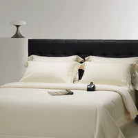 Thumbnail for Luxury Creamy Grey Hotel Grade 1000TC Pima Cotton Soft Smooth Duvet Cover Bedding Set