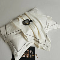 Thumbnail for White Emeralds Jacquard Luxury Hi Class Embroidery Silky Duvet Cover, 1000TC Egyptian Cotton Bedding Set