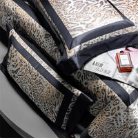 Thumbnail for Luxury Black Europe Sexy Leopard Print Silky Soft Duvet Cover Set 1400TC Egyptian Cotton Bedding Set