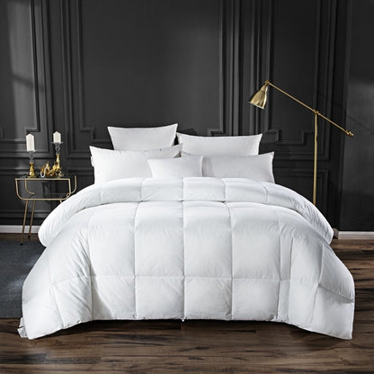 White Premium Grade Hotel Comforter Plush Microfiber Fill Soft