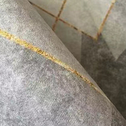 Gold Grey Striped Carpets Large Rugs Non-slip for Living Room
