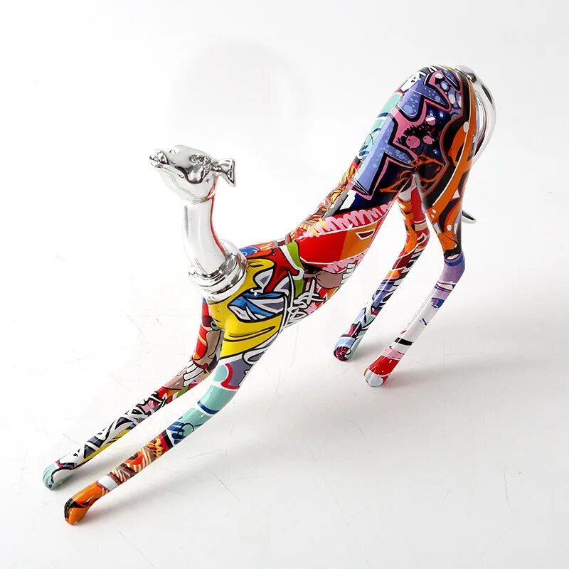 Animal Dog Doberman European Sculptures and Statues Ornaments Modern Resin Crafts