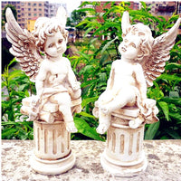 Thumbnail for Cupid Bust Angel Roman Resin Sculptures and Statues Craft work 2Pcs