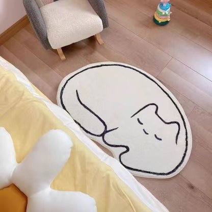 Cat Sleep Rugs Decoration Bedroom Carpet for Child